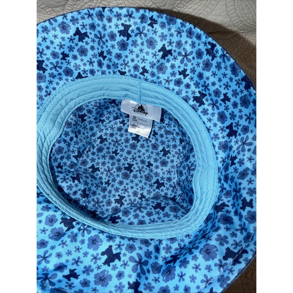 Disney Lilo & Stitch Toddler Bucket Hat 52cm Blue 3D Ears Face Graphic Official - Picture 8 of 10